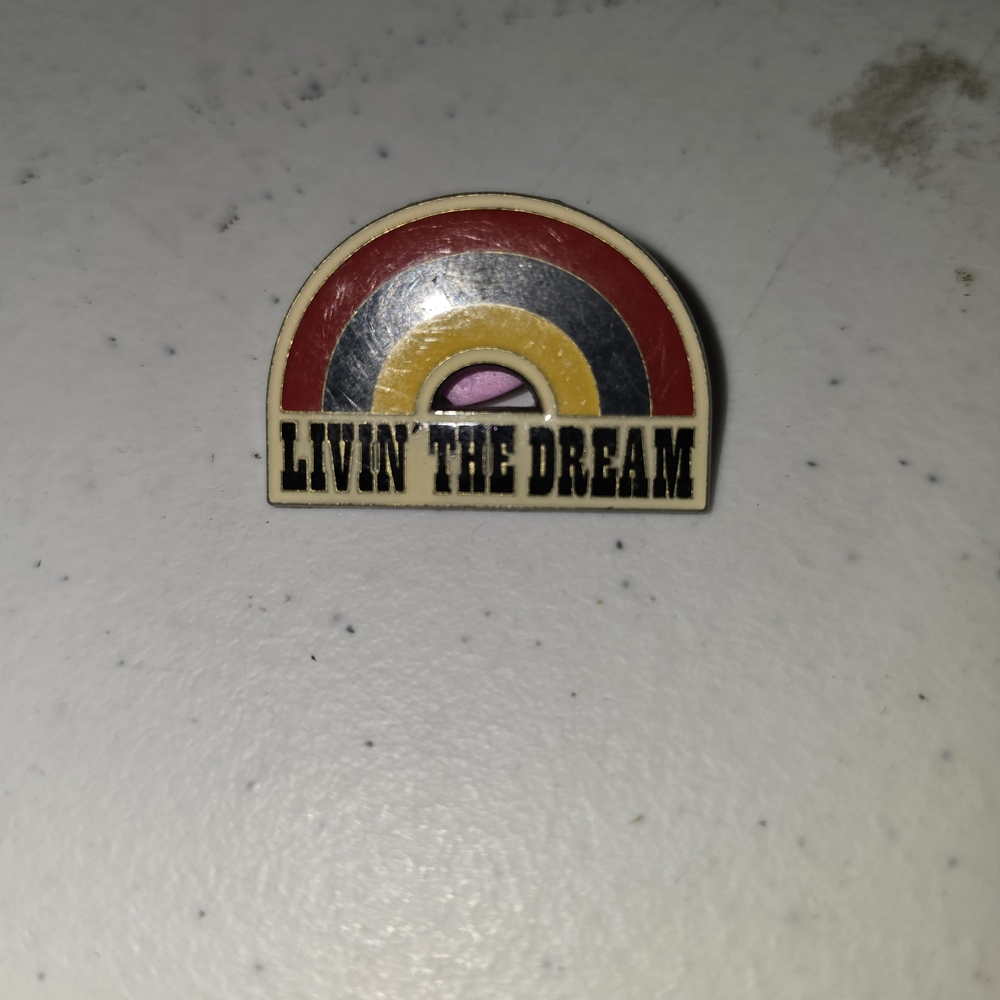 Livin' The Dream Rainbow Pin